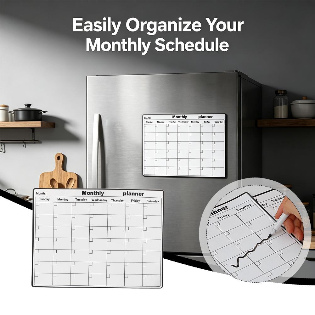 Magnetic Refrigerator Dry Eras - Magnetic Whiteboard Calendar 评论和价格