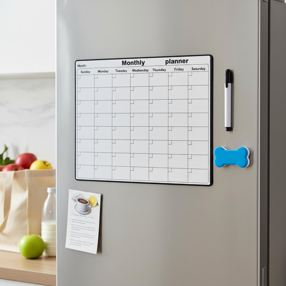 Magnetic Refrigerator Dry Eras - Magnetic Whiteboard Calendar 评论和价格