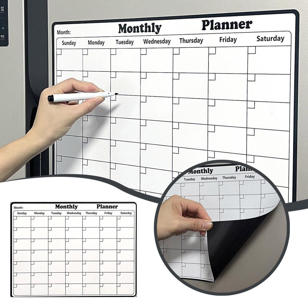 Stylish Magnetic Dry Erase Cal - Magnetic Whiteboard Calendar 评论和价格