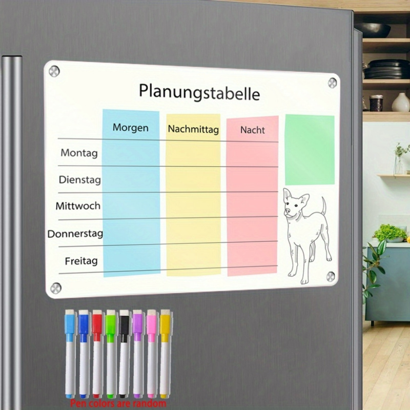 A3 German Magnetic Planner Fri - Magnetic Whiteboard Calendar 评论和价格