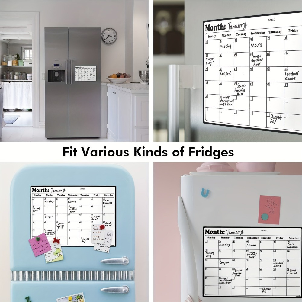 1Pc Magnetic Dry Erase Calenda - Magnetic Whiteboard Calendar 评论和价格