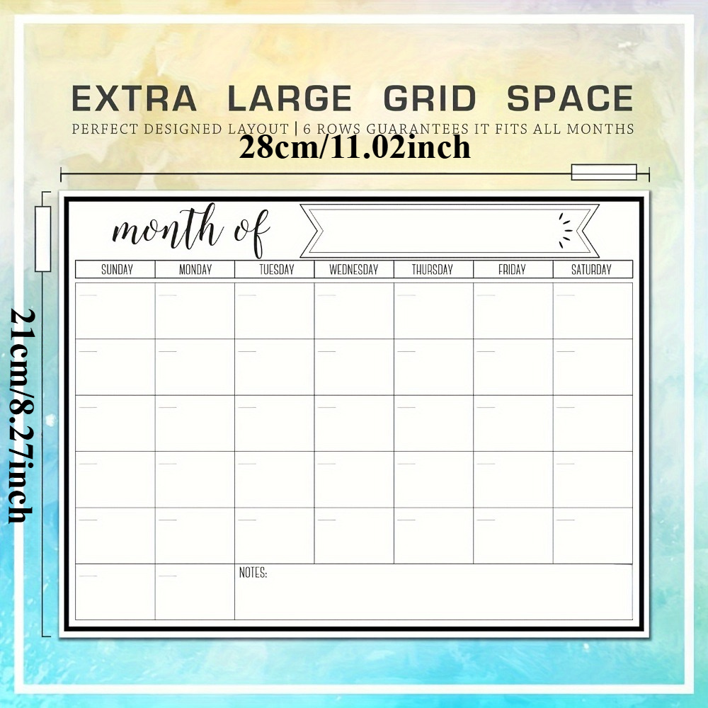 1Pc Magnetic Dry Erase Calenda - Magnetic Whiteboard Calendar 评论和价格