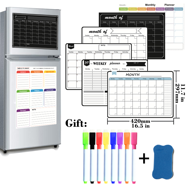A3 Size Magnetic Monthly Weekl - Magnetic Whiteboard Calendar 评论和价格