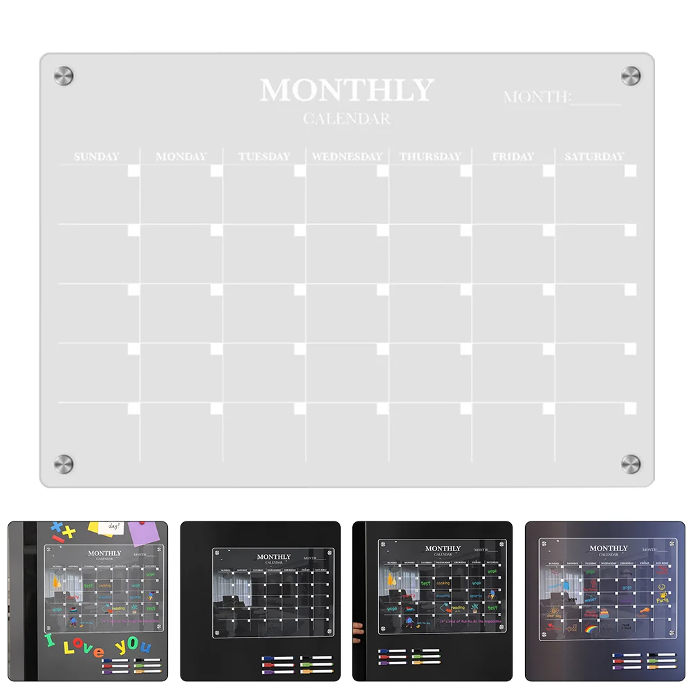 Magnetic Fridge Board Acrylic  - Magnetic Whiteboard Calendar 评论和价格