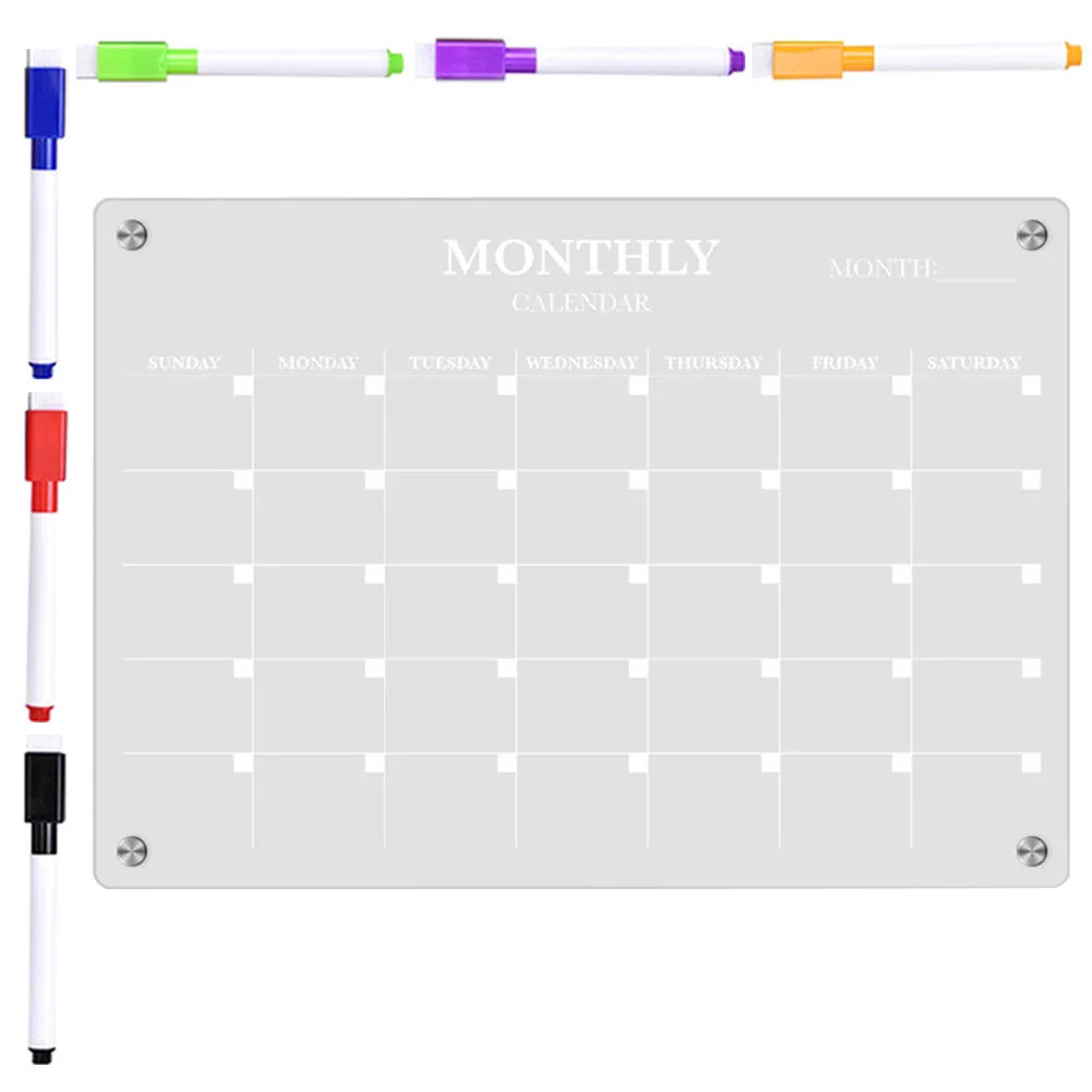 Magnetic Fridge Board Acrylic  - Magnetic Whiteboard Calendar 评论和价格