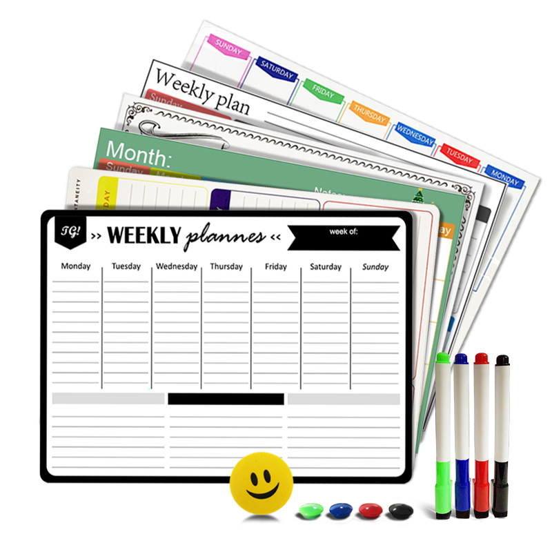 A3 Magnetic Weekly & Monthly P - Magnetic Whiteboard Calendar 评论和价格