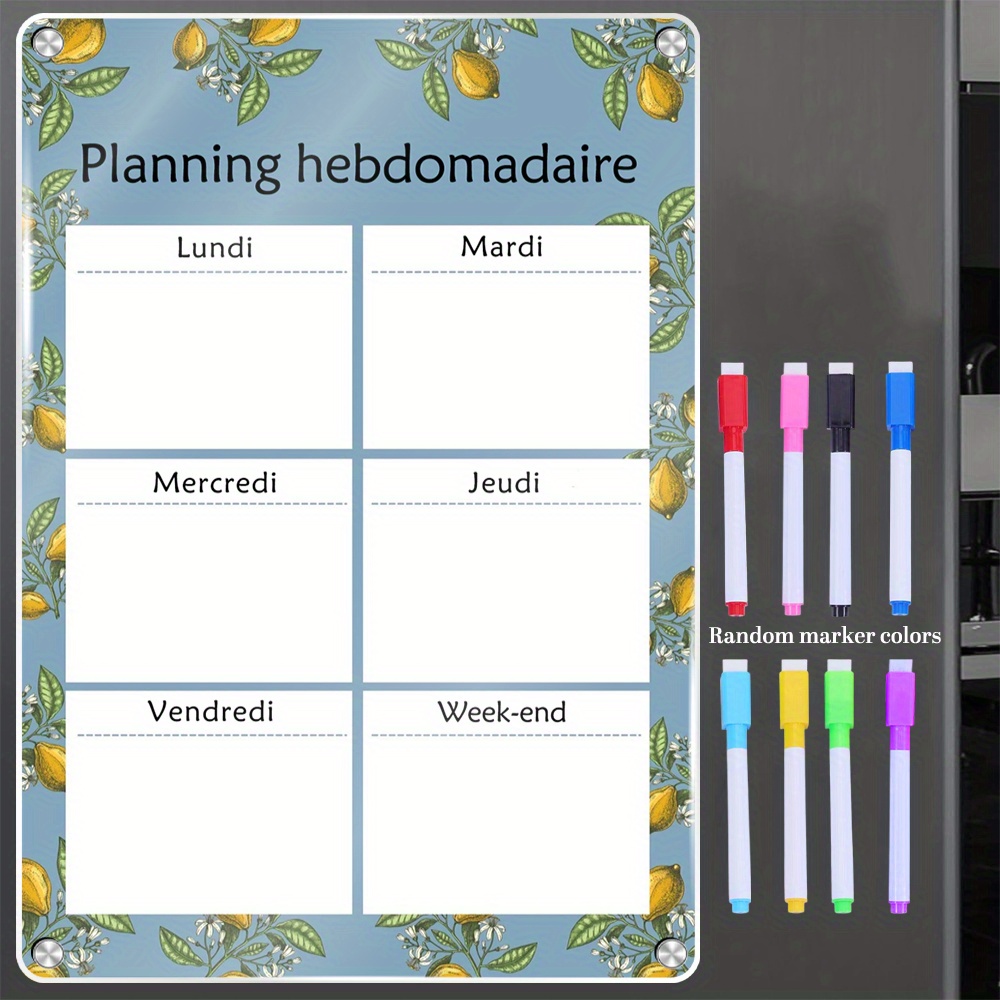 Weekly Magnetic Calendar 16.54 - Magnetic Whiteboard Calendar 评论和价格