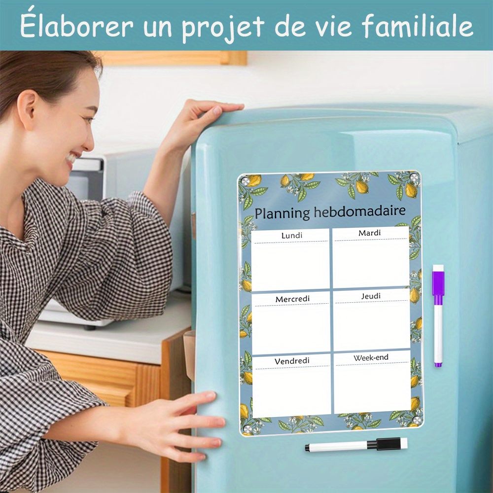 Weekly Magnetic Calendar 16.54 - Magnetic Whiteboard Calendar 评论和价格