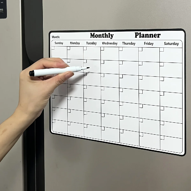 Magnetic Refrigerator Dry Eras - Magnetic Whiteboard Calendar 评论和价格