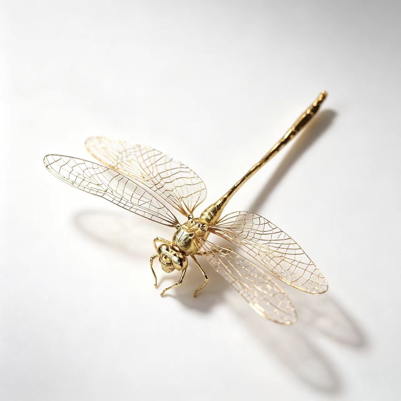 Vintage Brass Dragonfly Figuri - Office Furniture Hon 评论和价格