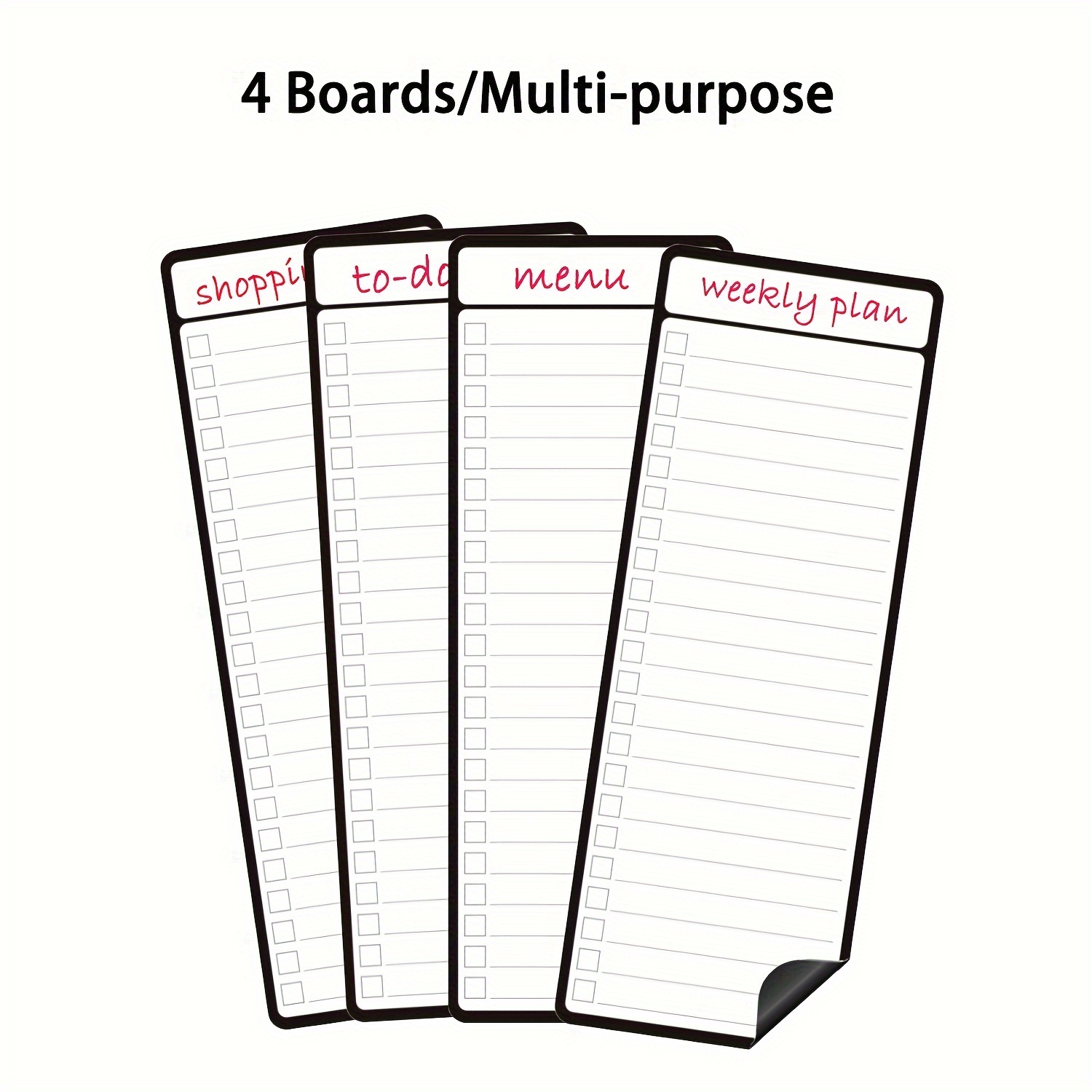 4pcs Magnetic Dry Erase List B - Magnetic Whiteboard Calendar 评论和价格