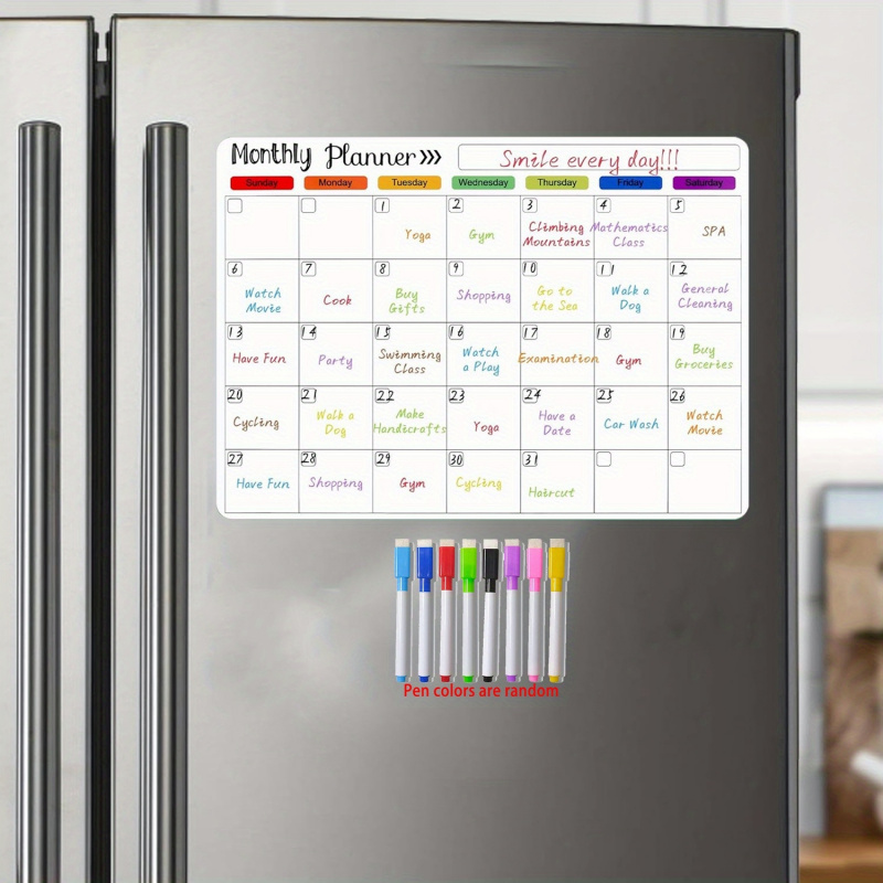 Large Size Magnetic Dry Erase  - Magnetic Whiteboard Calendar 评论和价格