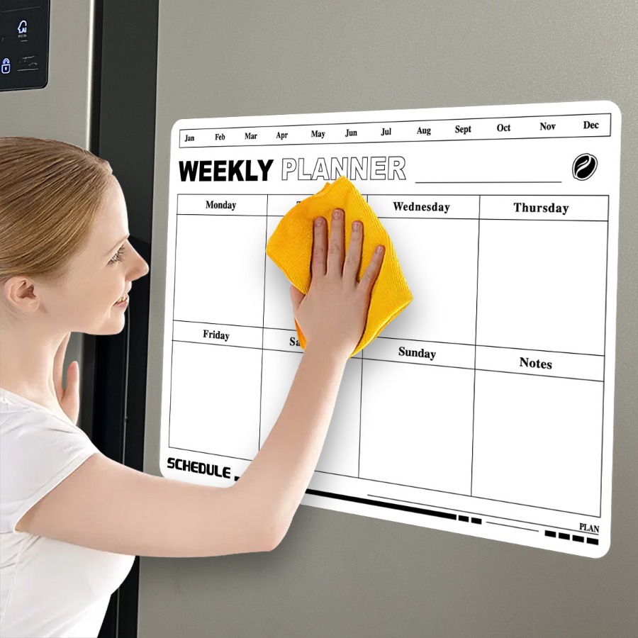 Erasable Week Plan Schedule Ca - Magnetic Whiteboard Calendar 评论和价格